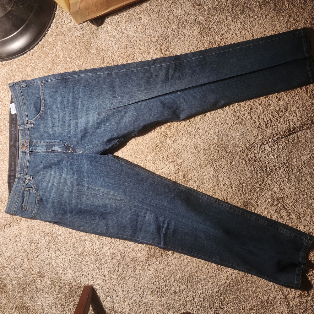 Wrangler Jeans Denim Mens Streachy Waist 38x30